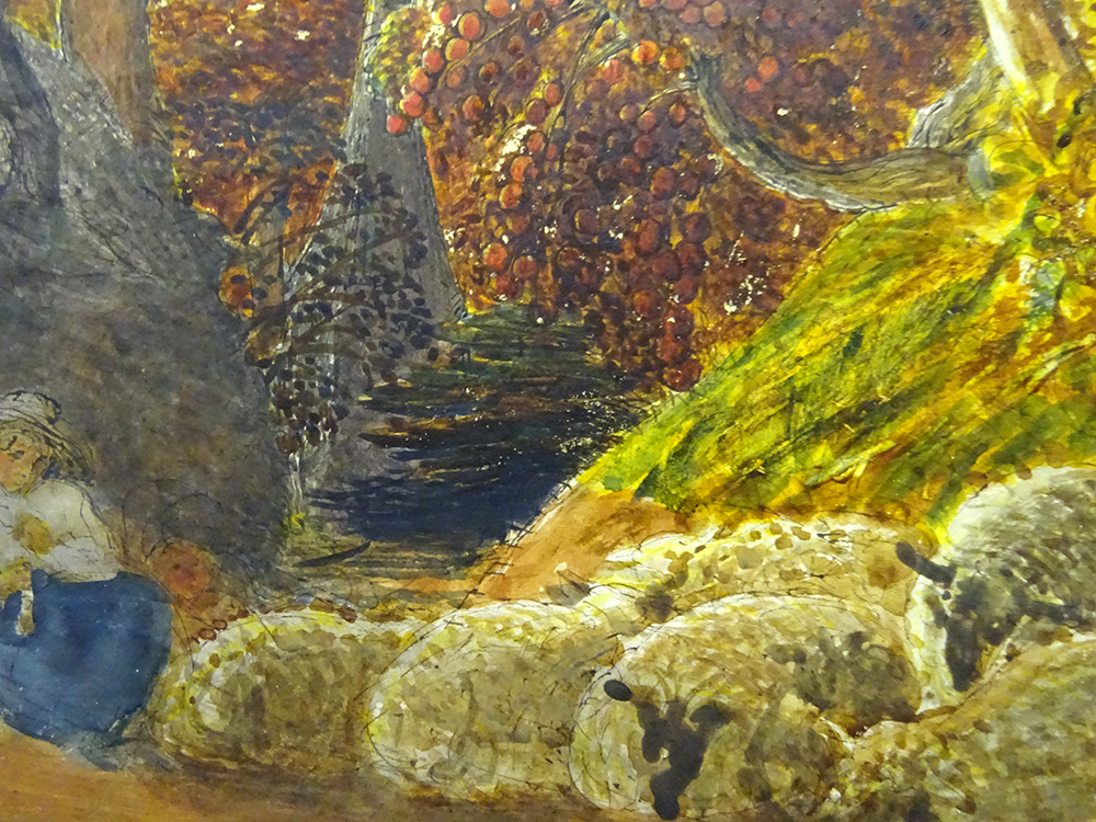 Detail: "The Magic Apple Tree", by Samuel Palmer, 1830, Fitzwilliam Museum Cambridge