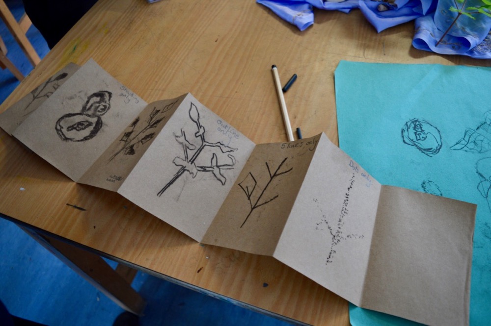 Exploring drawing for mindfulness at Chesterton Community College