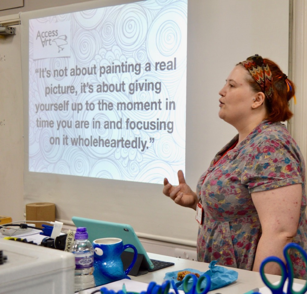 Lucy Blake, teacher at Chesterton Community College, Introducing Drawing for Mindfulness with her own prompts