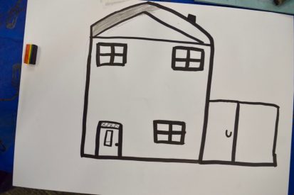 Visualising home - contour drawing - Berry Hill SC