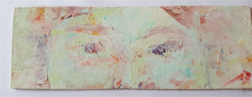 Painted Small Canvas Portrait