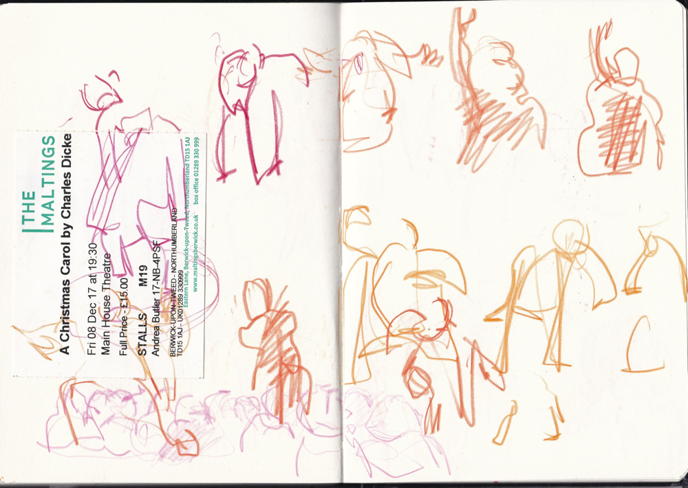 Drawing in The dark by Andrea Butler