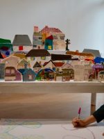 The AccessArt Village at Brentwood Road Gallery - working with year nine students from Frances Bardsley Academy - SC