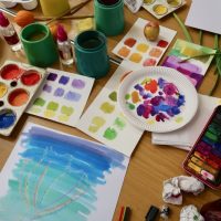 Colour Mixing with different water based painting mediums - SC