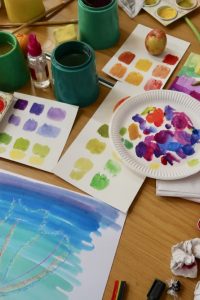 Colour Mixing with different water based painting mediums - SC