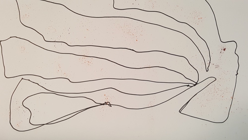 Drawing in permanent marker