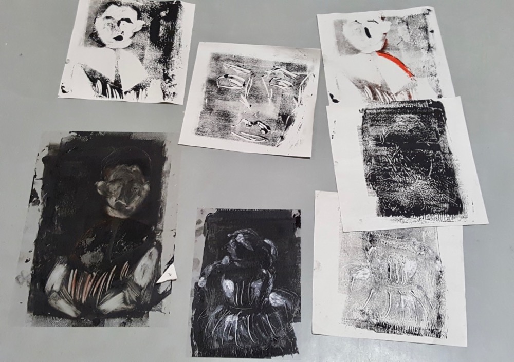 Collection of Degas inspired mono-prints - Sc Fitz