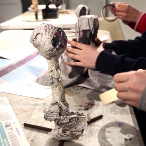 Teenagers construct simple armatures out of cardboard and build a form for their clay heads out of paper and clay. [themify_button style=\"xlarge block\" link=\"https://www.accessart.org.uk/modelling-the-head-in-clay-part-1-armature/\" color=\"#78608e\" text=\"#ffffff\"]Read More[/themify_button]