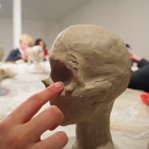 In this post we concentrate on developing the shape of the cranium and forehead, the structure of the eye sockets, cheekbones, jaws and teeth.Referring to anatomical drawings or to a model of a skull will help students begin to see this bony underpinning to the skin and muscles of the head. [themify_button style=\"xlarge block\" link=\"https://www.accessart.org.uk/modelling-the-head-in-clay-part-3-skull/\" color=\"#78608e\" text=\"#ffffff\"]Read More[/themify_button]