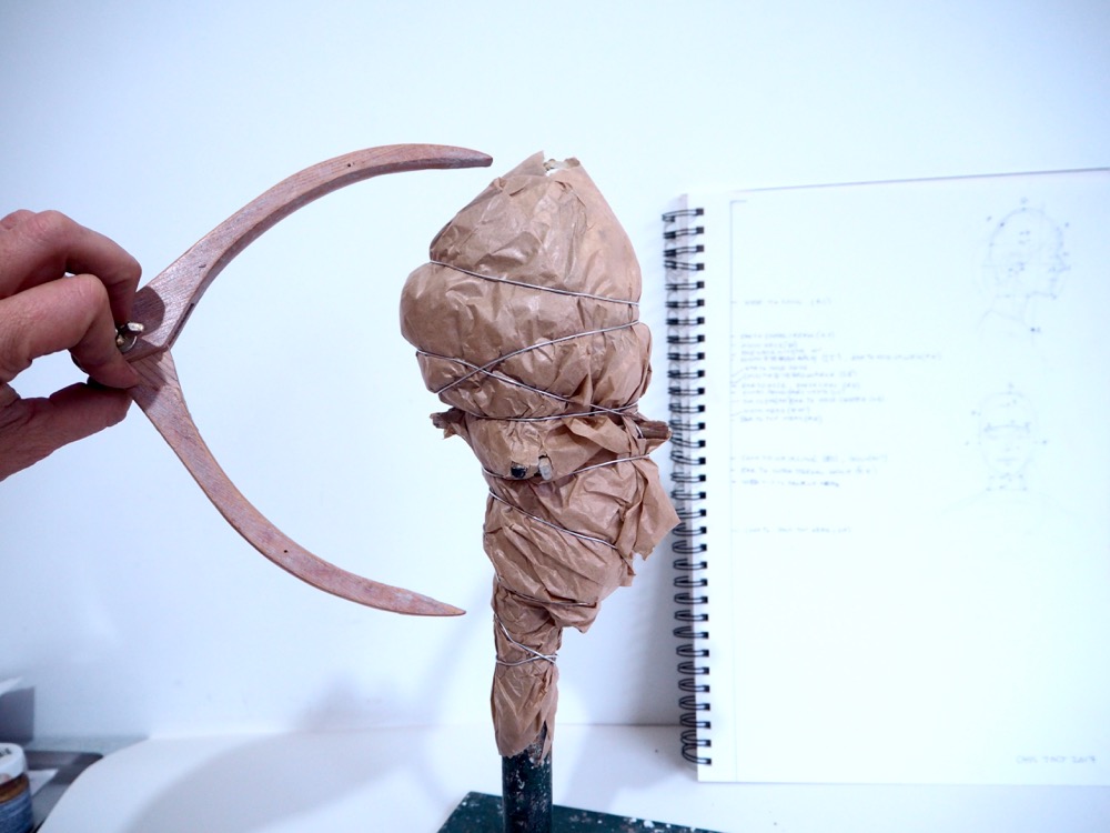 Modelling the Head in Clay - Part 1 Armature by Melissa Pierce Murray