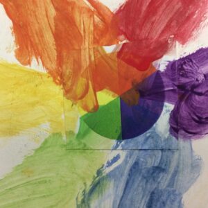 Year 1 colour wheel (detail)