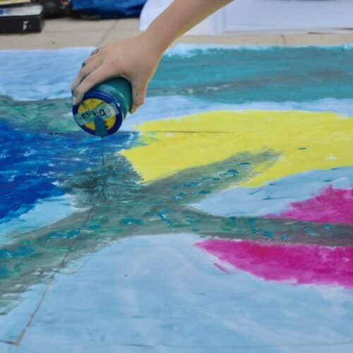 CMY - Working big - SC Artworks with Scola Acrylic Paint CMY - Working big - SC Artworks with Scola Acrylic Paint