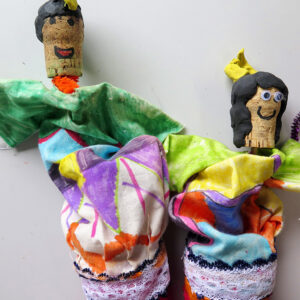 Finished pop-up puppet