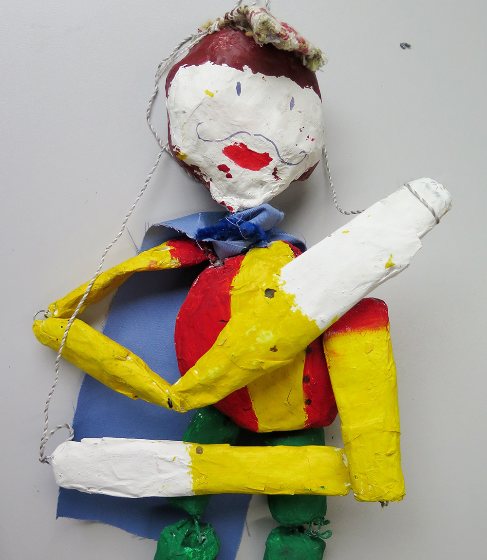 Paper-mache marionette