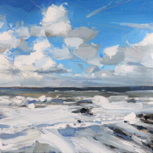 The sea at Welcombe Mouth' by Hester Berry The sea at Welcombe Mouth' by Hester Berry