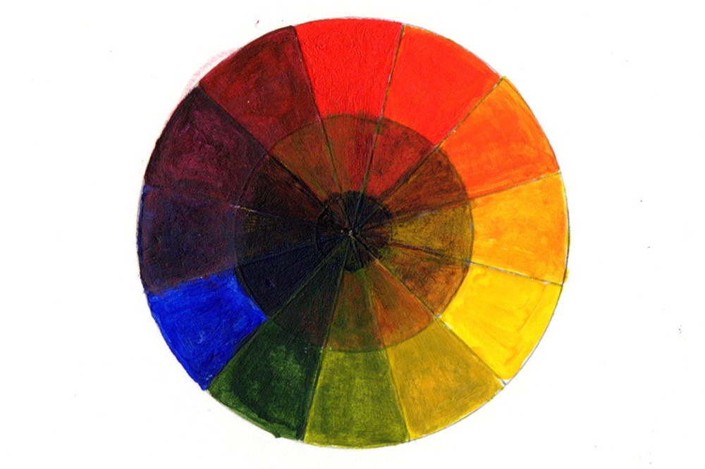 A colour wheel