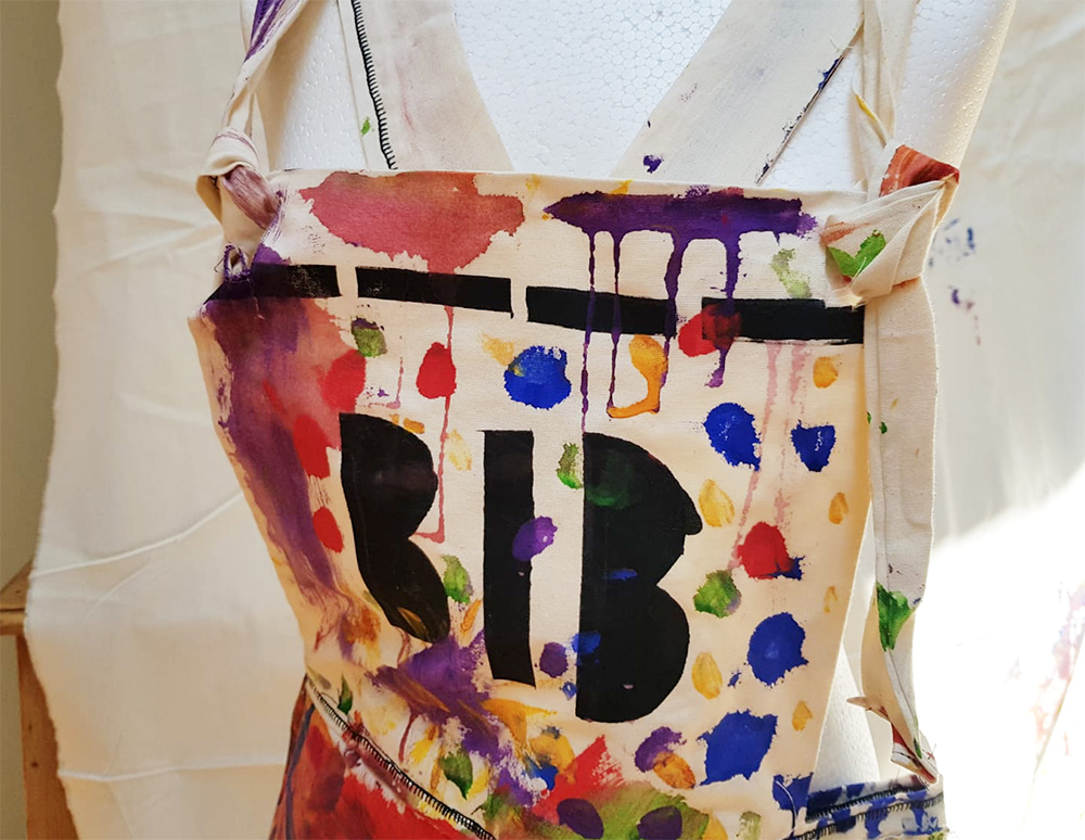 Painted dungarees