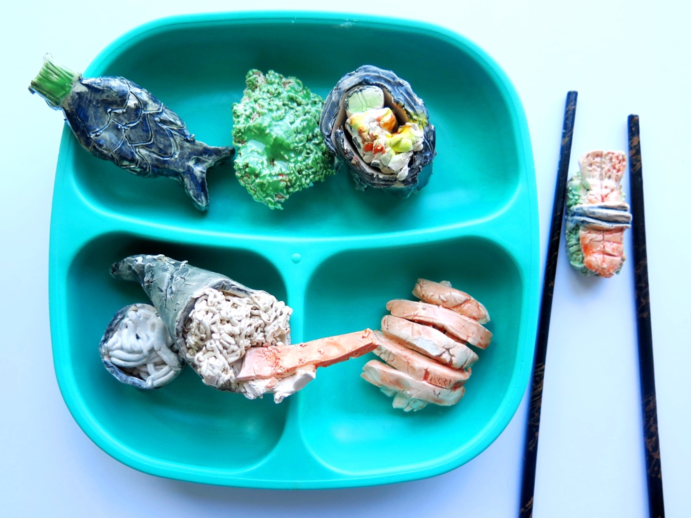 Japan - Making Sushi Recycled Style! by Jan Miller