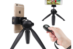 blue tooth shutter and tripod