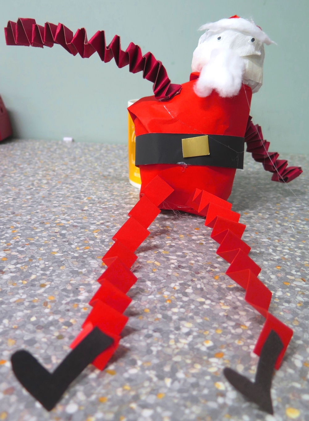 Santa Comes In All Shapes and Sizes: Yr 3 Make Bouncing Santas by Jan Miller