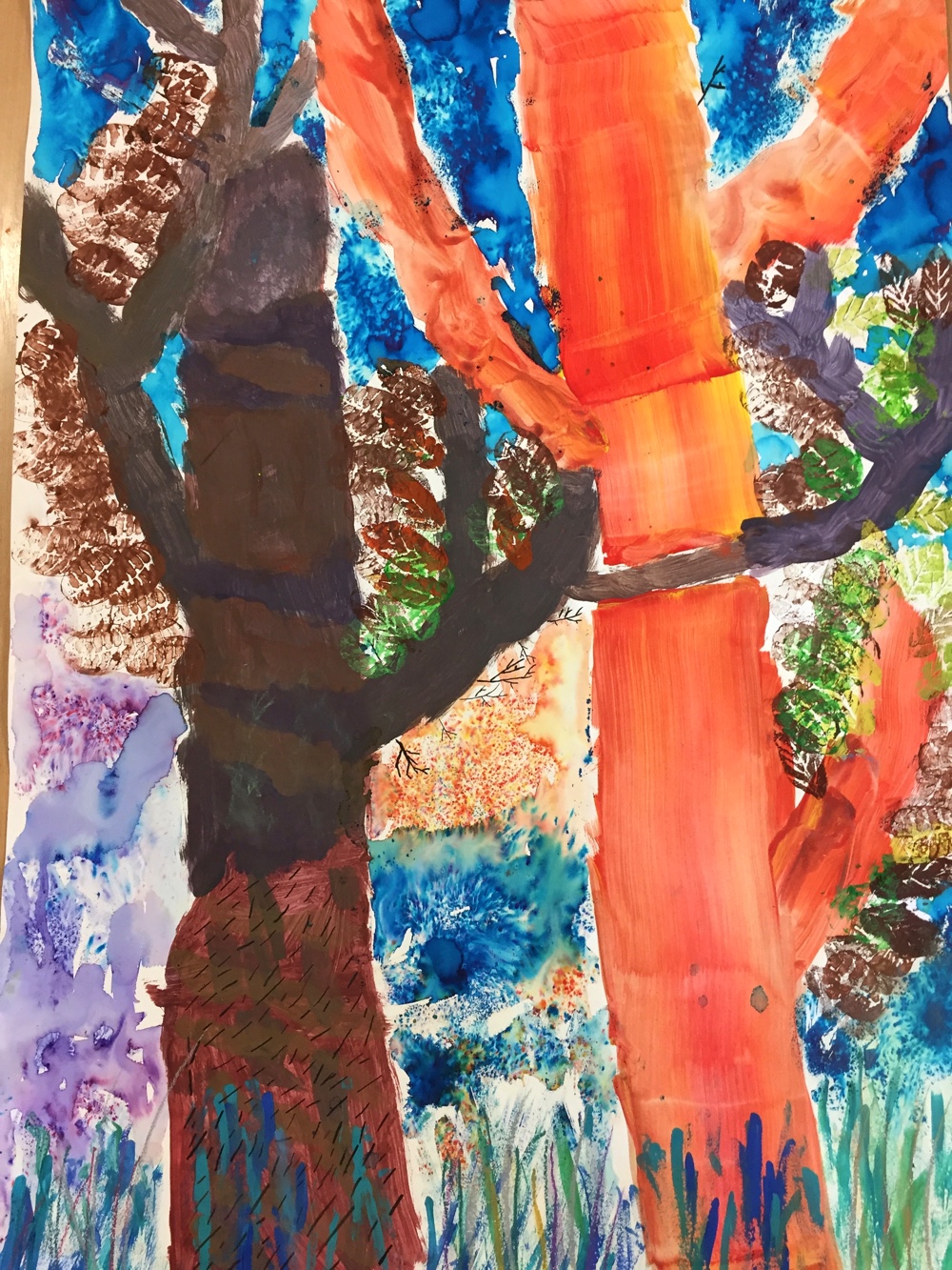 Painting A Rainbow Forest by Rachel Burch