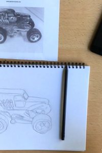 Trial and Error Drawing by Paul Carney