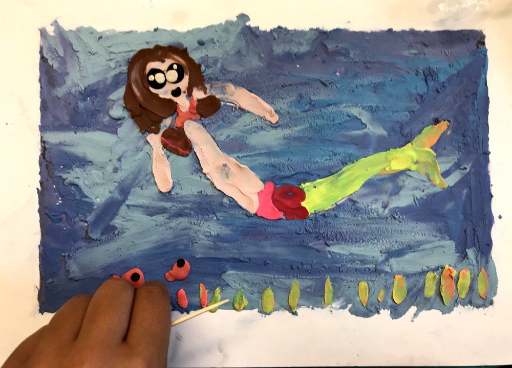 Painting' with Plasticine