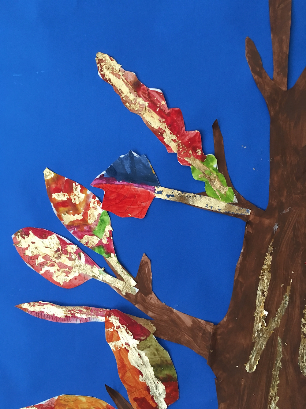 A fourth close up of the finished Tree by The Owl Class at Hauxton Primary led by Pamela Stewart for Inspire