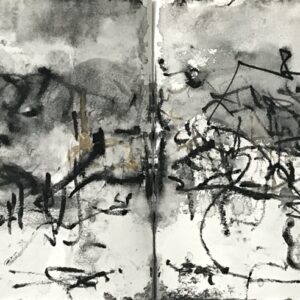Make drawings whilst walking. A way of drawing that captures sensory and visual experiences.