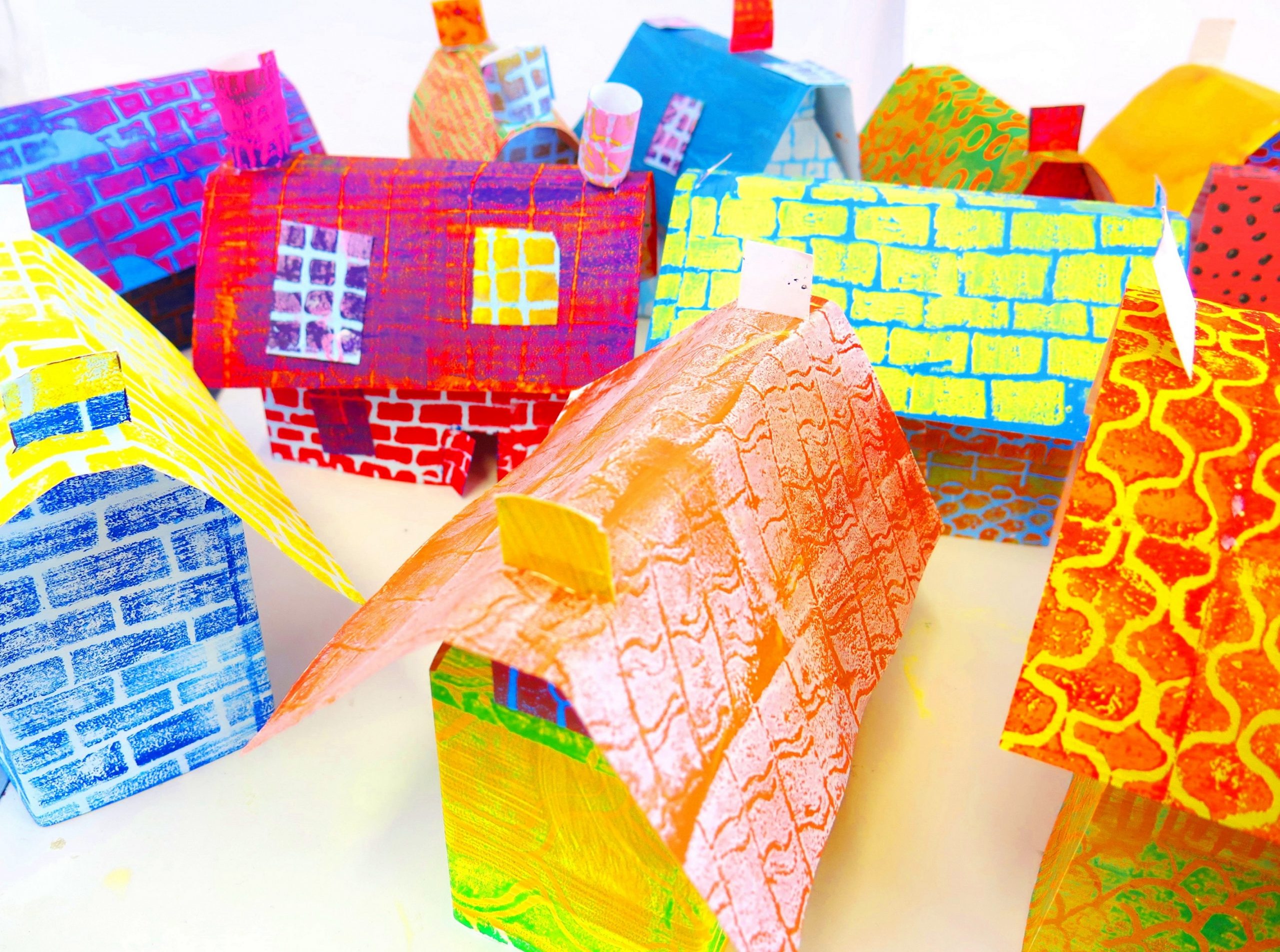 Houses grouped together