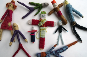 Perfect for primary-aged children. Use twigs if you don\'t have lolly sticks, and cut up old clothes to make the dolls clothes.