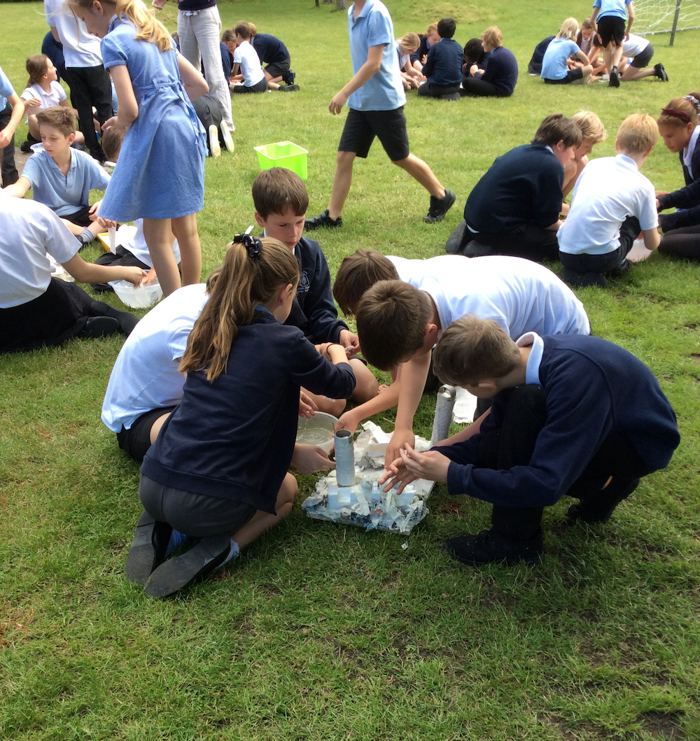 Year Six Landscape and River Project with mixed media at Linton Heights - Anna Campbell - 