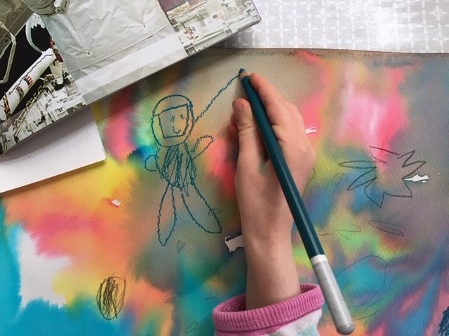 drawing an astronaut