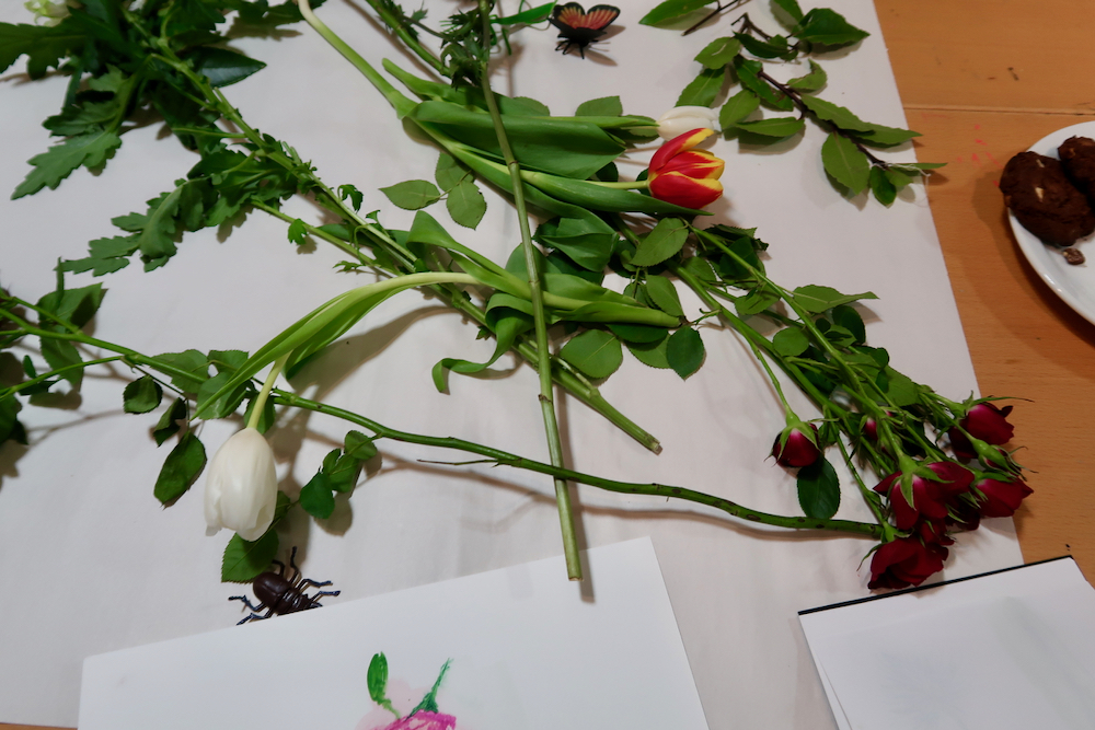 Flowers at the Fitzwilliam Museum, Cambridge