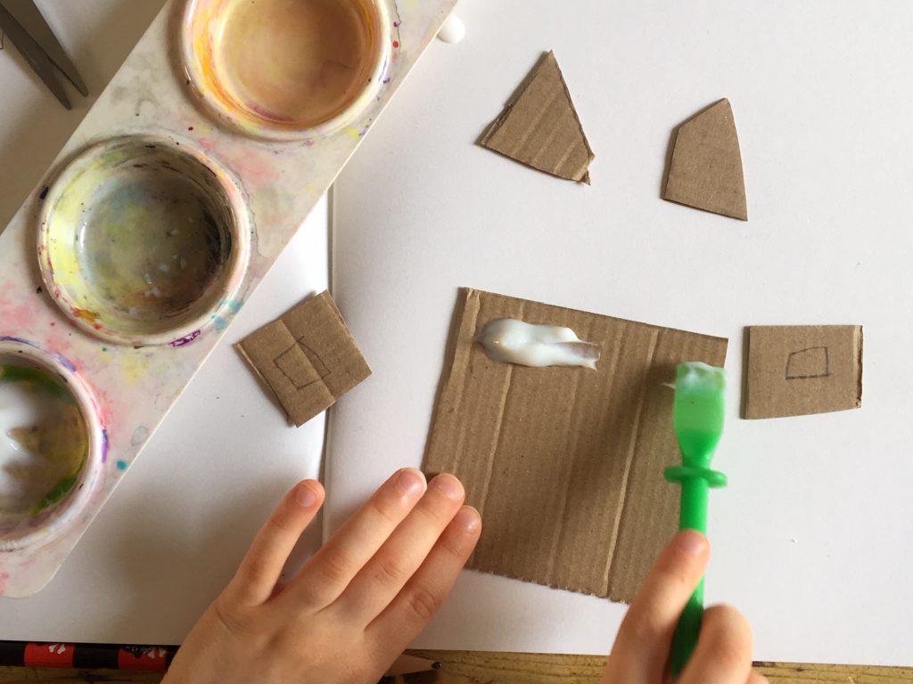 assembling the face together