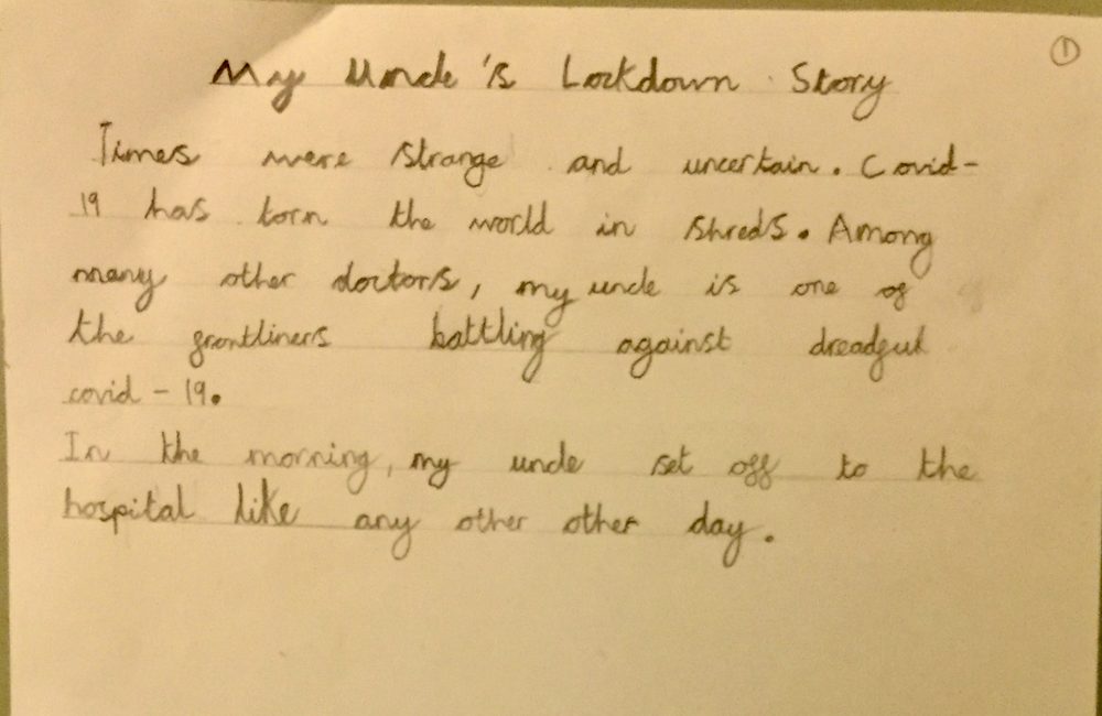 My Uncle's Lockdown Story by Azlan Atif ,2 B