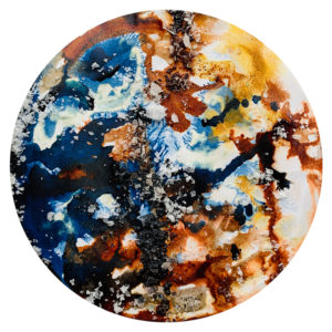 Explore the properties of watercolour or ink to create these abstract globe-like images with Stephanie Cubbin.