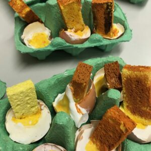 Making sculptural food in an after school club setting