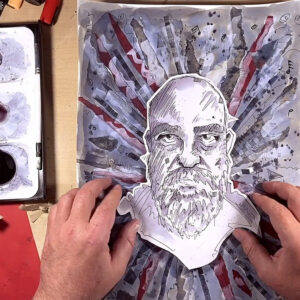 Enhance autobiographical portraits by adding a vibrant backgrounds in this 3 part activity.
