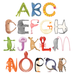 As part of DrawAble, Isobel Grant inspires children to create their own pictorial letters.