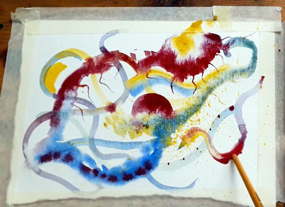 Wet on Wet marks 3 by Emma Burleigh