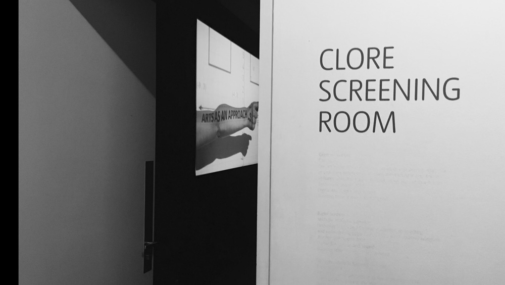 Clore Screening Room entrance by Stephanie Cubbin