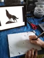 Drawing a wolf