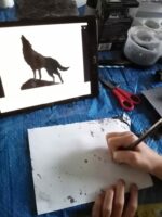 Drawing a wolf