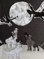 Ink Collage Inspired by ‘The Wolf Wilder’ by Katherine Rundell