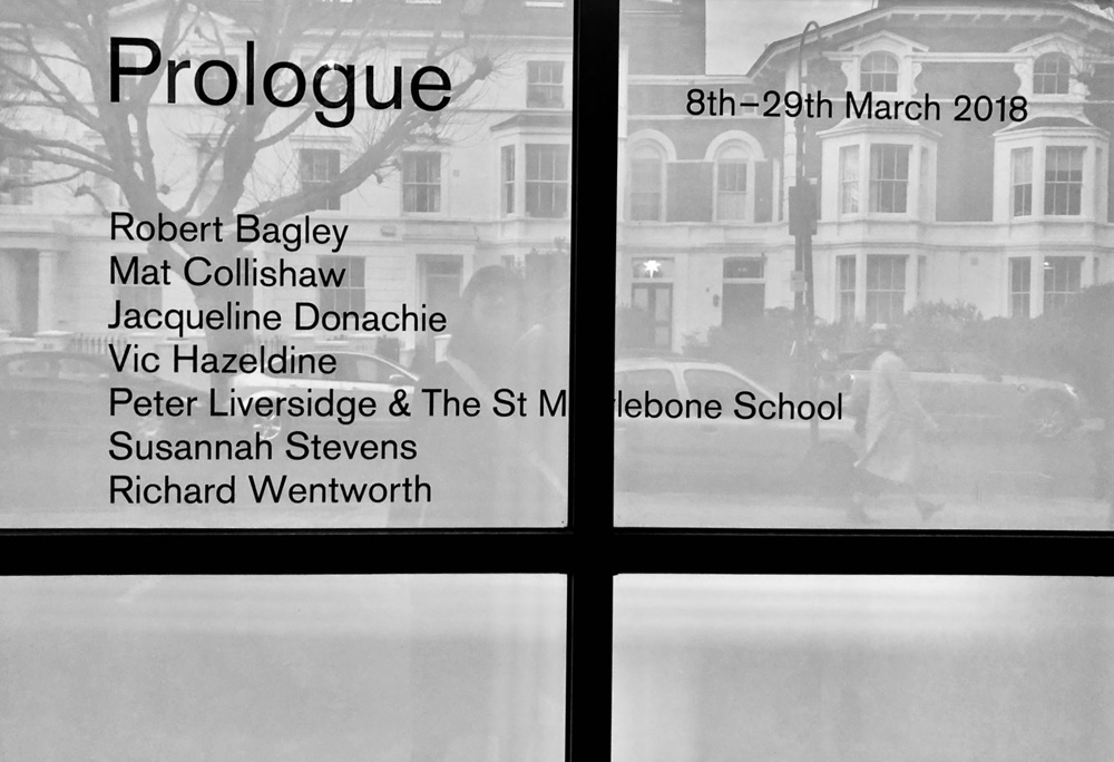 Prologue exhibition entrance by Stephanie Cubbin