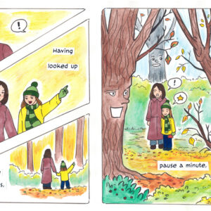 Finished page 3. Based on the poem "A Day in Autumn" by RS Thomas (c) Elodie Thomas. Art by Irina Richards.
