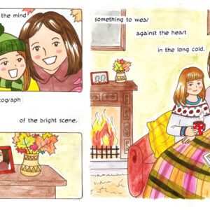 Finished page 4. Based on the poem "A Day in Autumn" by RS Thomas (c) Elodie Thomas. Art by Irina Richards.