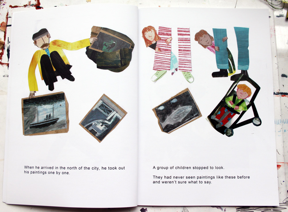 Alfred Wallis book spread by Rose Feather