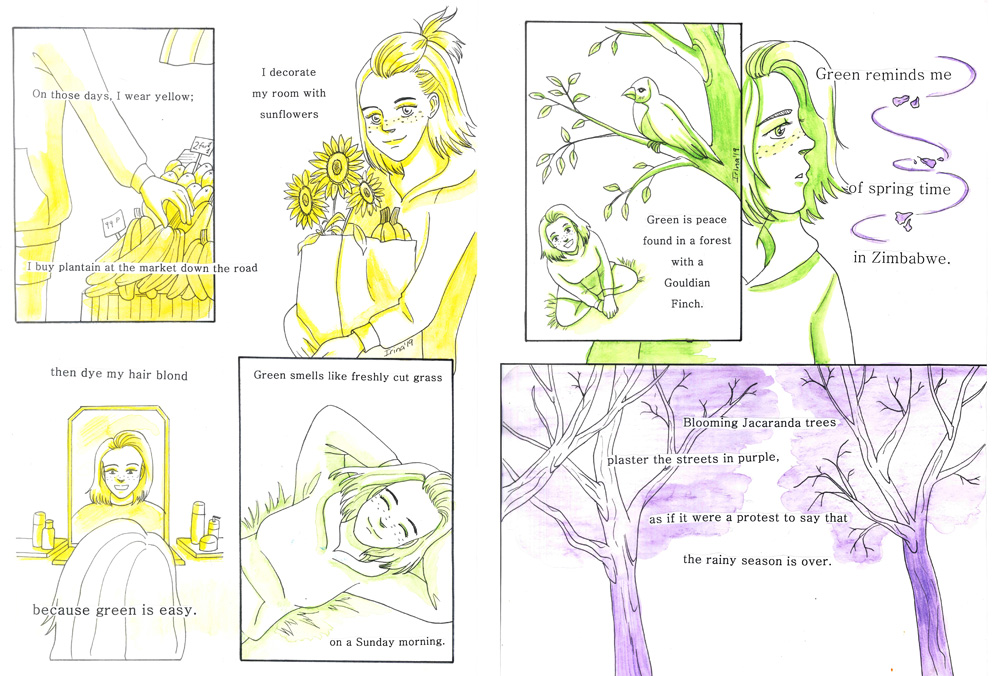 Example of poetry comic by Irina Richards